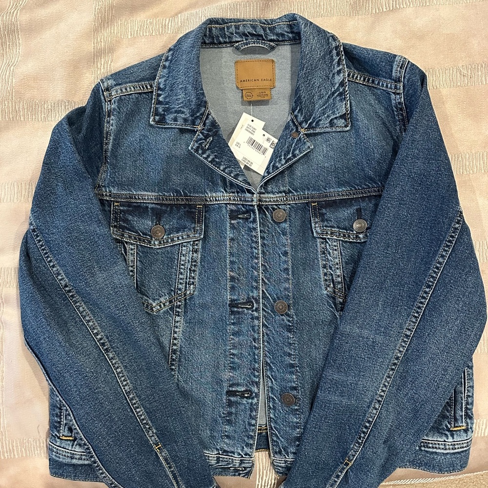 American Eagle Heritage Medium Blue Denim Jacket